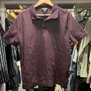 Banana Republic Factory - Luxe Touch Performance Polo in Burgundy Mens Large